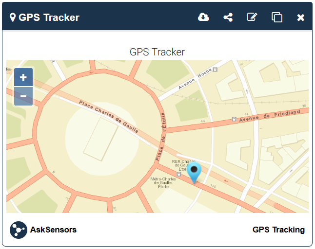 gps tracking with AskSensors IoT platform